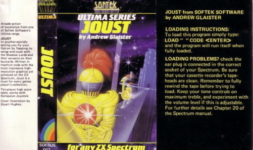 Joust box art for ZX Spectrum